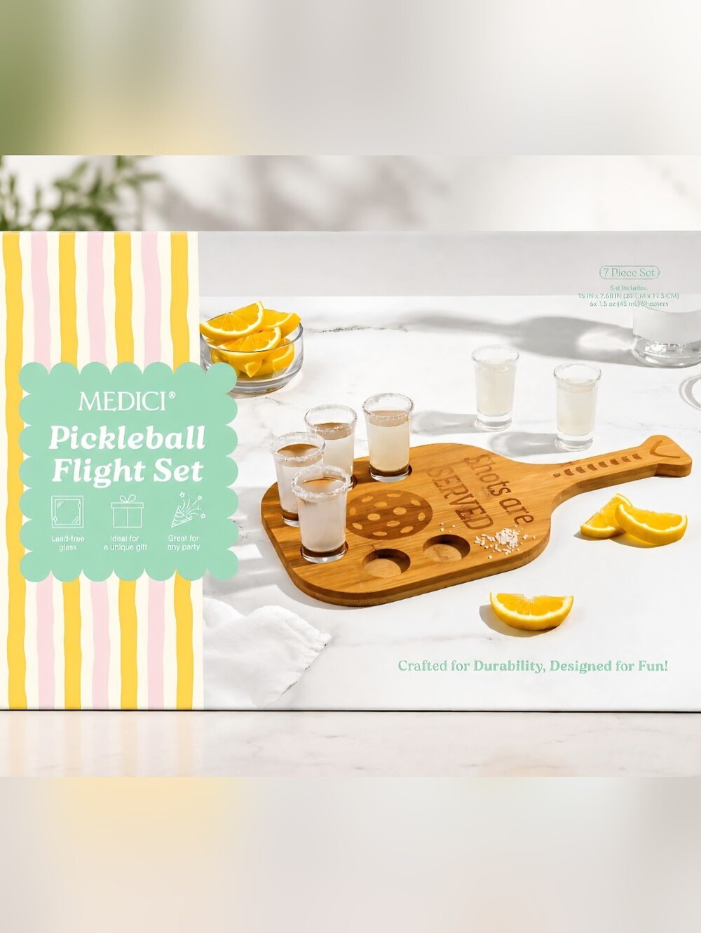 Pickleball Flight Shot Paddle - Natural Bamboo